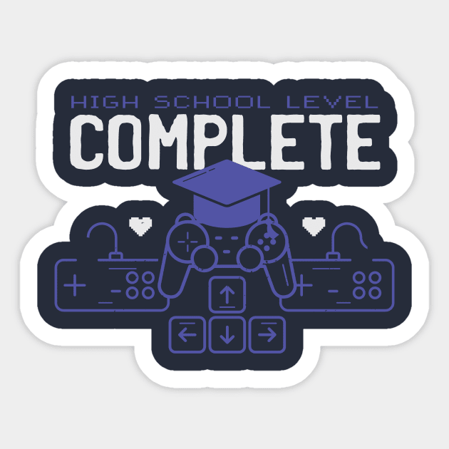 Graduation High School Level Complete Sticker by FelippaFelder